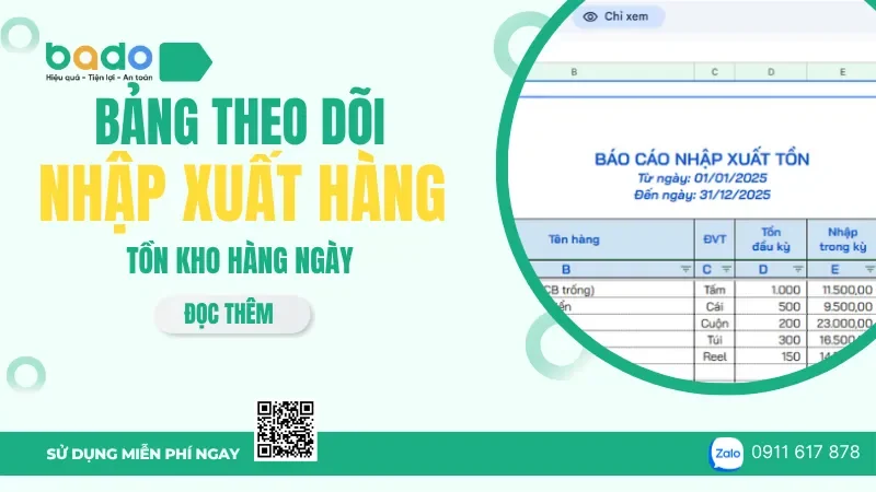 Bảng Theo Dõi Nhập Xuất Tồn Kho Hàng Ngày: Mẫu, Cách Lập 