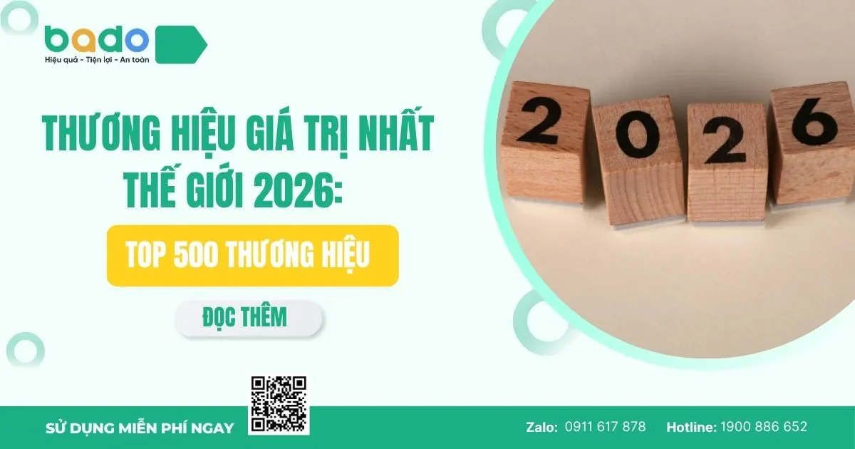 Thương hiệu giá trị nhất thế giới 2026: Top 500