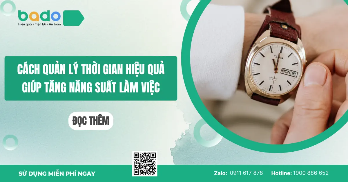 Cách quản lý thời gian hiệu quả giúp tăng năng suất làm việc