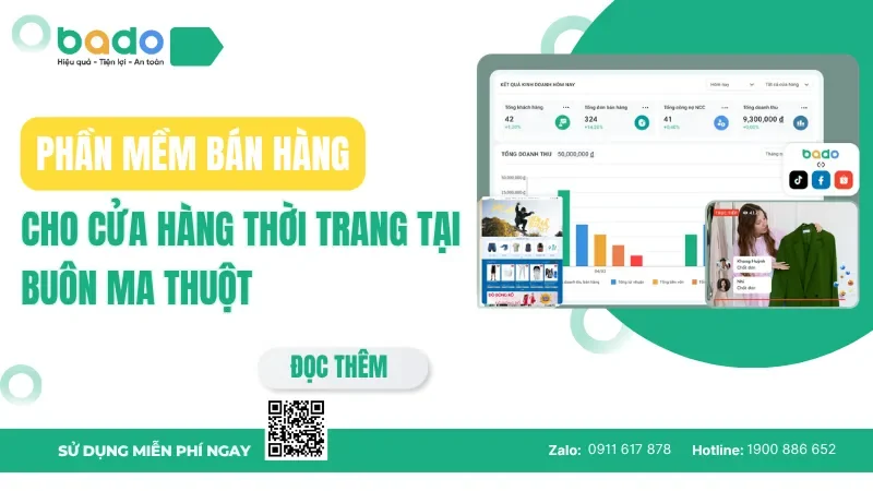 Phần mềm bán hàng cho cửa hàng thời trang Buôn Ma Thuột