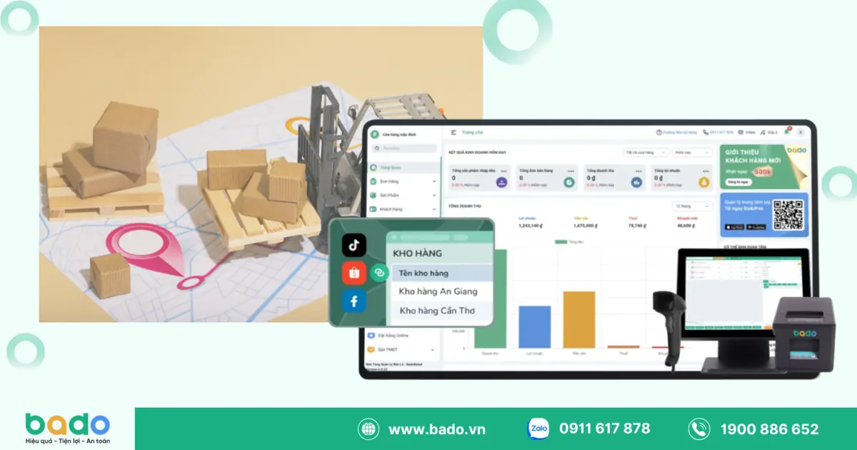Phần Mềm Quản Lý Xuất Nhập Tồn BadoRetail