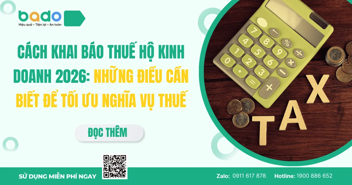 Cách Khai Báo Thuế Hộ Kinh Doanh 2026
