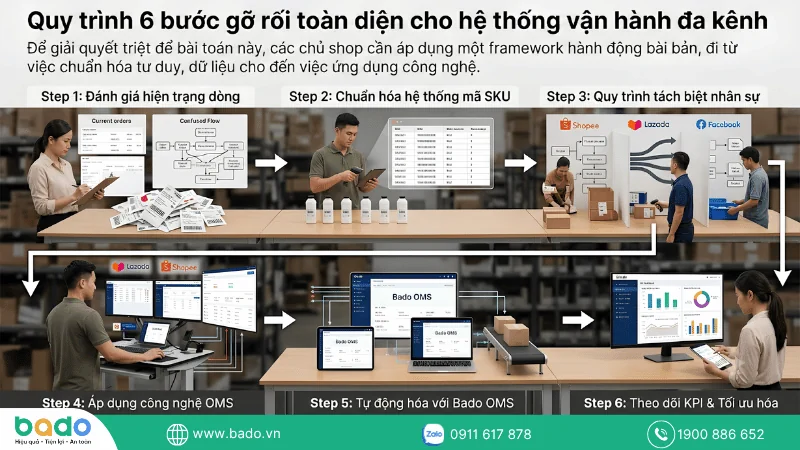 Quy trình 6 bước gỡ rối toàn diện cho hệ thống vận hành đa kênh.png