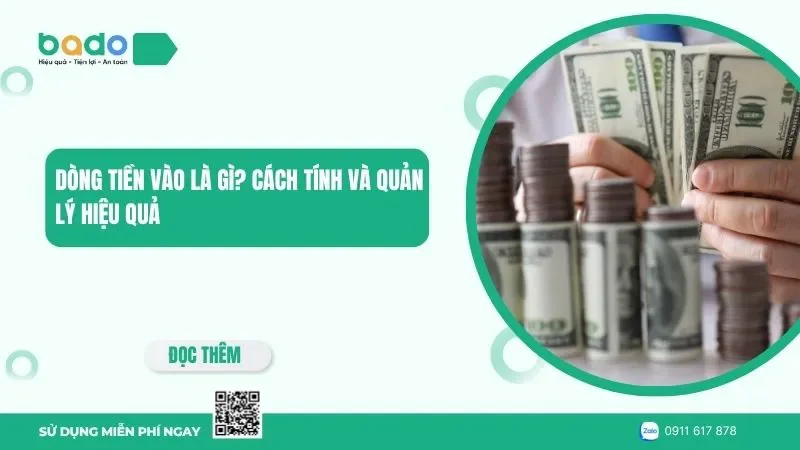 Dòng tiền vào là gì? Cách tính và quản lý hiệu quả