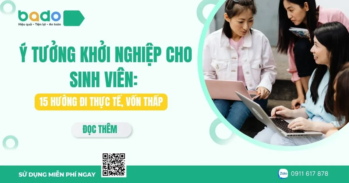 Ý tưởng khởi nghiệp cho sinh viên vốn thấp, dễ làm