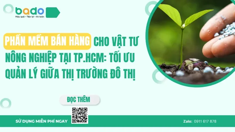 Giải pháp bán hàng vật tư nông nghiệp TP.HCM