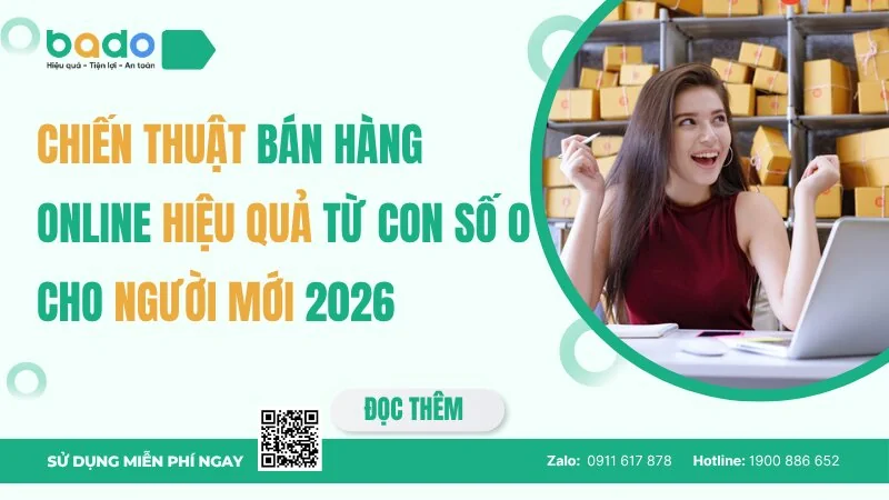 Chiến thuật bán hàng online hiệu quả từ con số 0