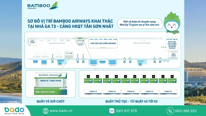 Sơ đồ vị trí BamBoo Airway tại Nhà ga T3.png