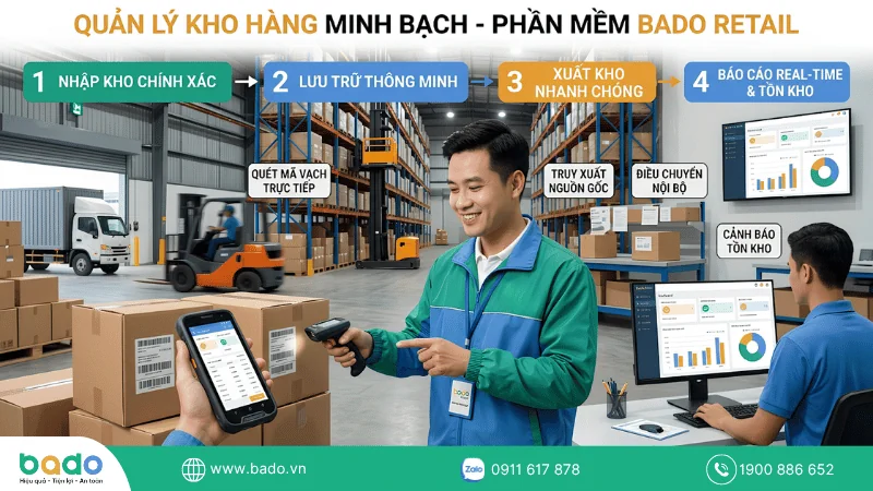 Ngăn ngừa chênh lệch kho triệt để với giải pháp công nghệ Bado Retail.png